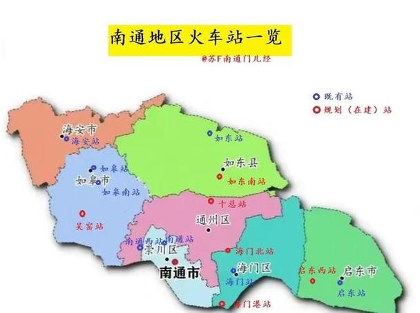 南通通州各镇分布图缩略图