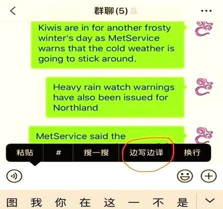 微信怎么设置英语自动翻译图标