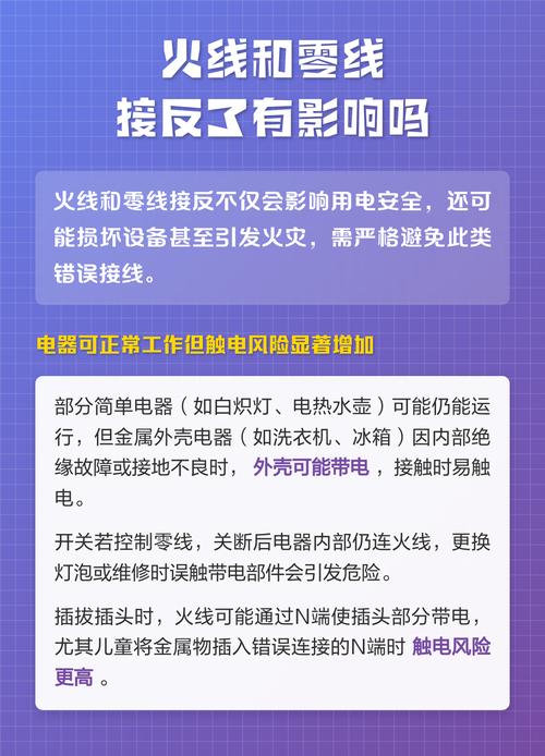 火线和零线接反了有影响吗图标