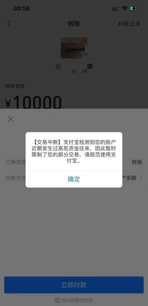 支付宝限制大额收付款额度是多少缩略图
