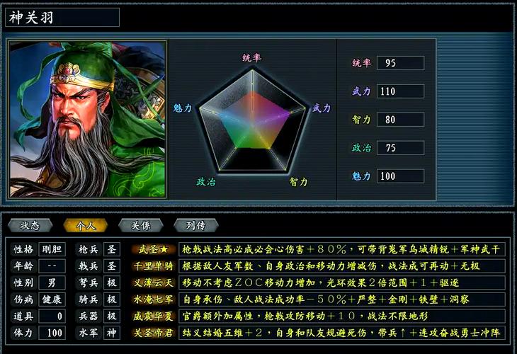 三国志11枪将与枪神的区别缩略图