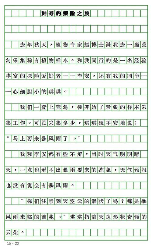 神奇的探险之旅作文500字荒岛求生缩略图