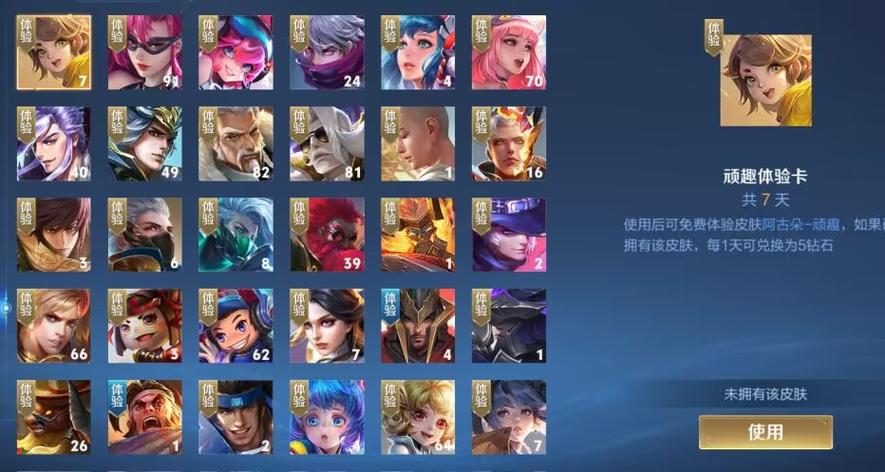 王者模拟战体验卡皮肤缩略图