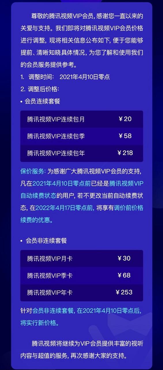 腾讯视频会员的收费标准游戏截图