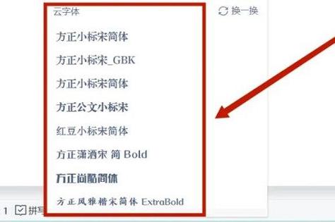下载了方正小标宋怎么用不了图标
