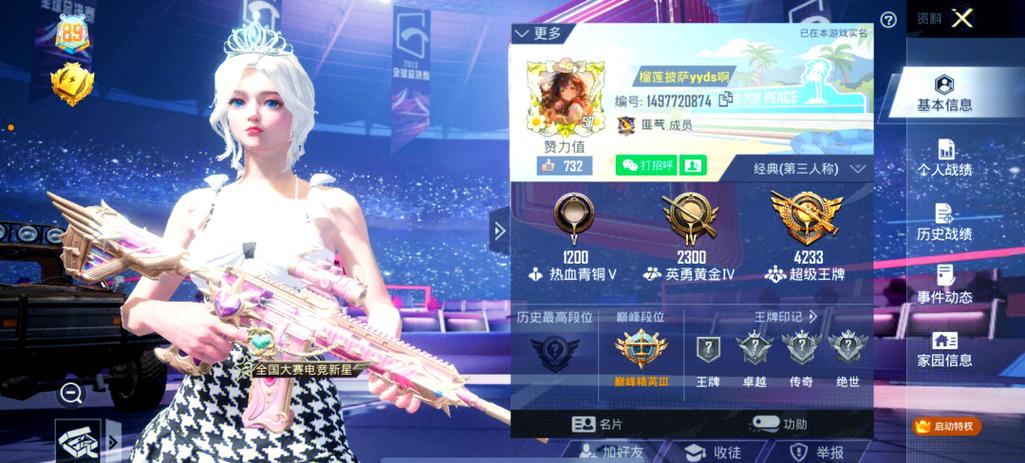 和平精英排名称号查看方法图标