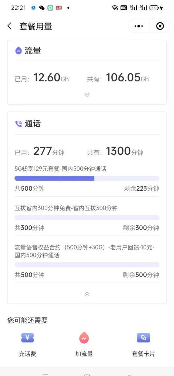 套餐内流量用不完,会转到下月吗图标