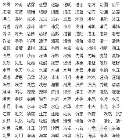 缺水1000个好听男孩名字缩略图