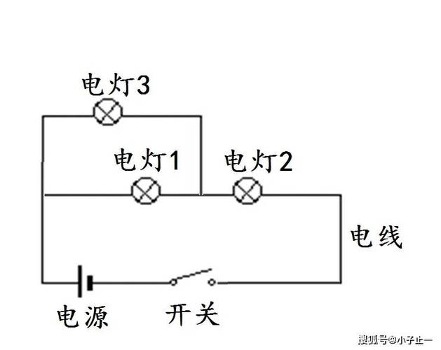 220v串联电灯接线图图标