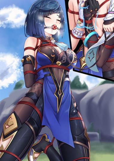 二次元女生束手束脚壁纸缩略图