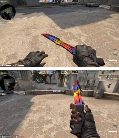 csgo什么刀可以转起来