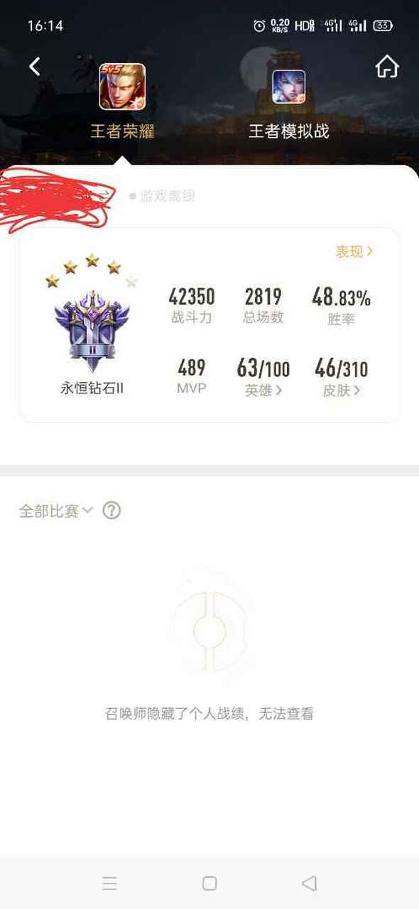 王者隐身打的战绩别人可以看到吗缩略图