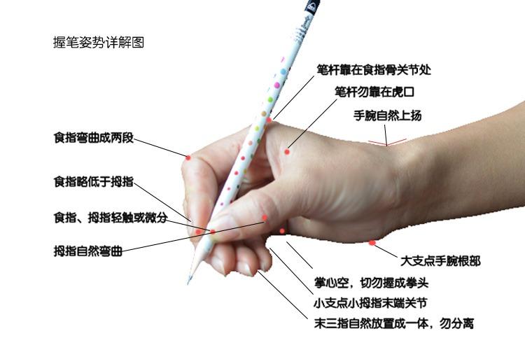 儿童握笔正确方法图解缩略图