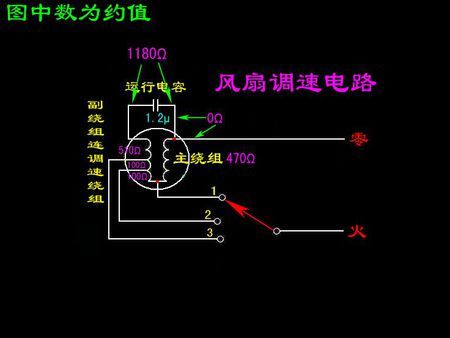 电风扇有7根线出怎么接