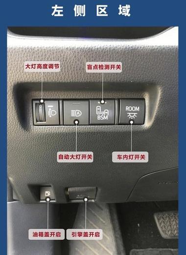 卡罗拉开车门灯自动亮怎么开图标