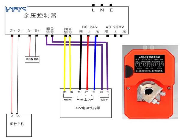 24v风阀执行器接线图