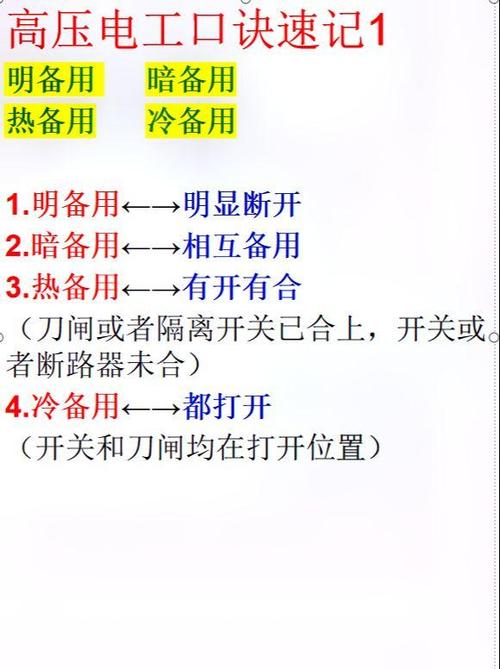 高压电工答题技巧口诀缩略图
