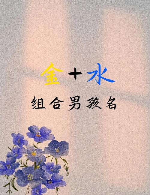 钅氵金水最旺男孩名字图标