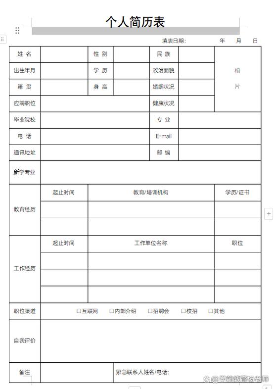 手机个人简历电子版填写图标