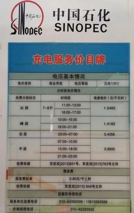 国家电网安装个人充电桩收费标准