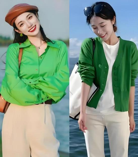 绿色衣服吉利吗女孩图标