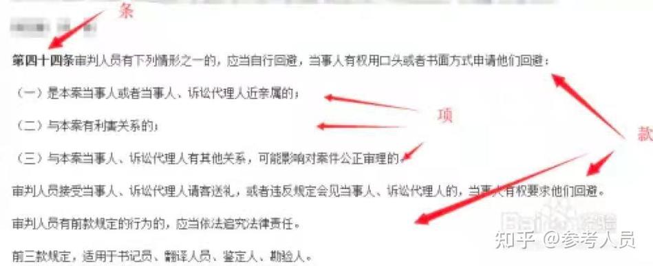 法律条文的款,项,条缩略图