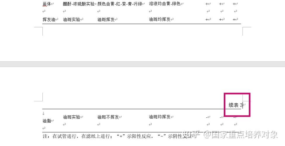 表格跨页如何续上表缩略图