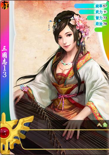 三国志13大乔小乔攻略图标