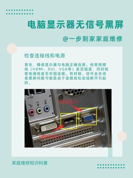 显示器灯亮但是黑屏电脑正常图标