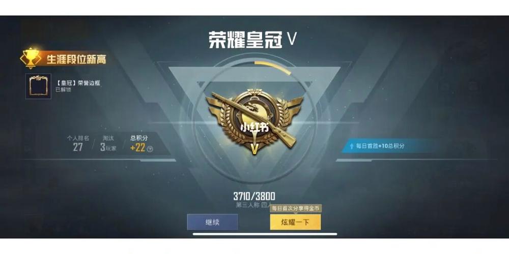 和平精英皇冠上面是什么等级缩略图