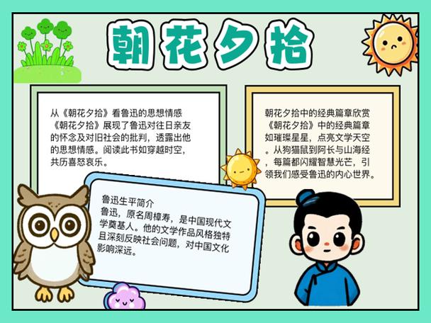 朝花夕拾的主要内容图标