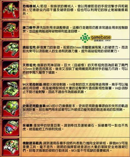 红警3各种武器介绍大全游戏截图