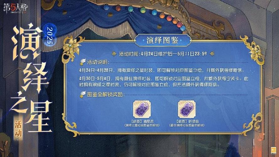 第五人格演绎者标签可以获得几个缩略图