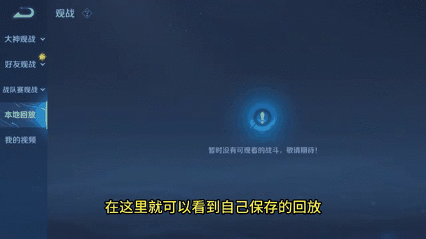 王者营地回放第一视角功能介绍图标