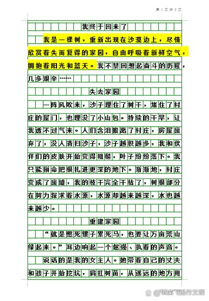奇妙的沙漠之旅500字作文图标