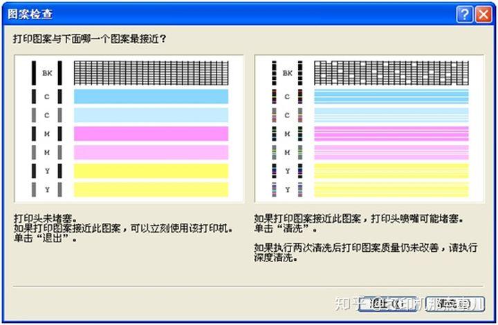 佳能喷墨打印机打印测试页