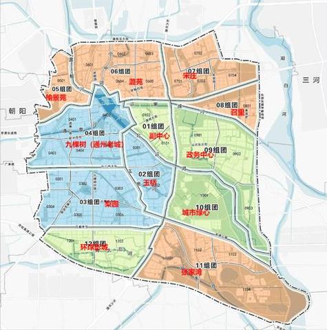 通州小区分布图