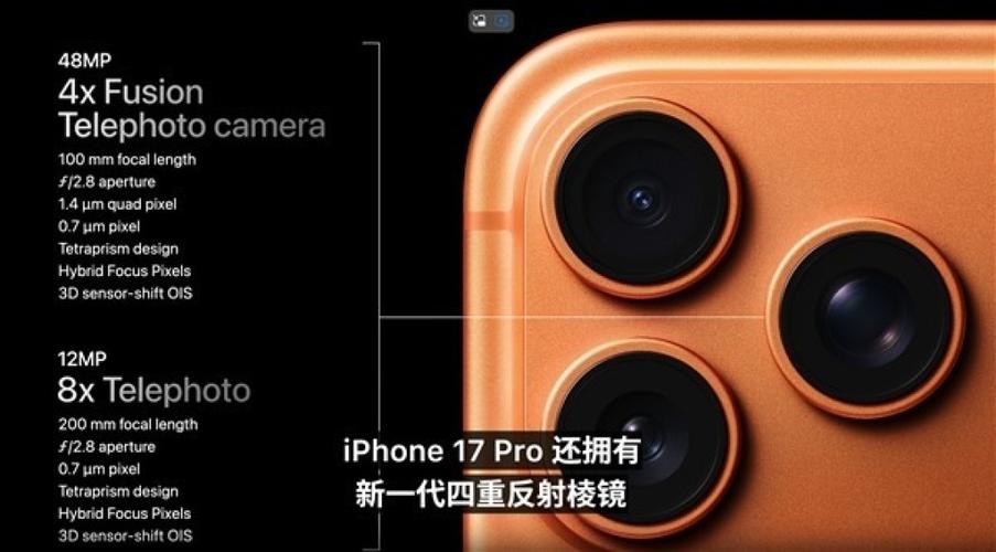 苹果17pro三个摄像头分别是什么缩略图