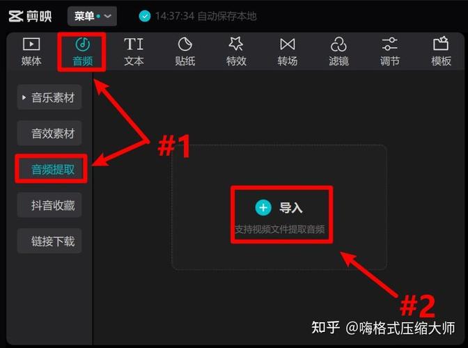 剪映导入音乐提示解析失败