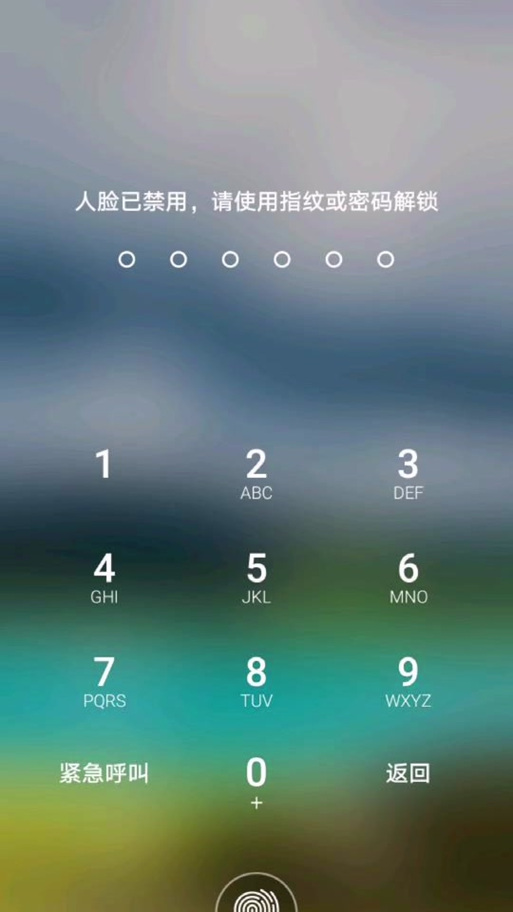 该设备被限制使用人脸密码