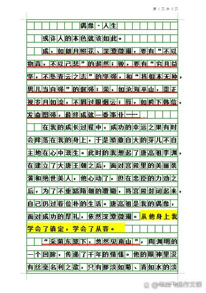 做自己的偶像作文高中缩略图