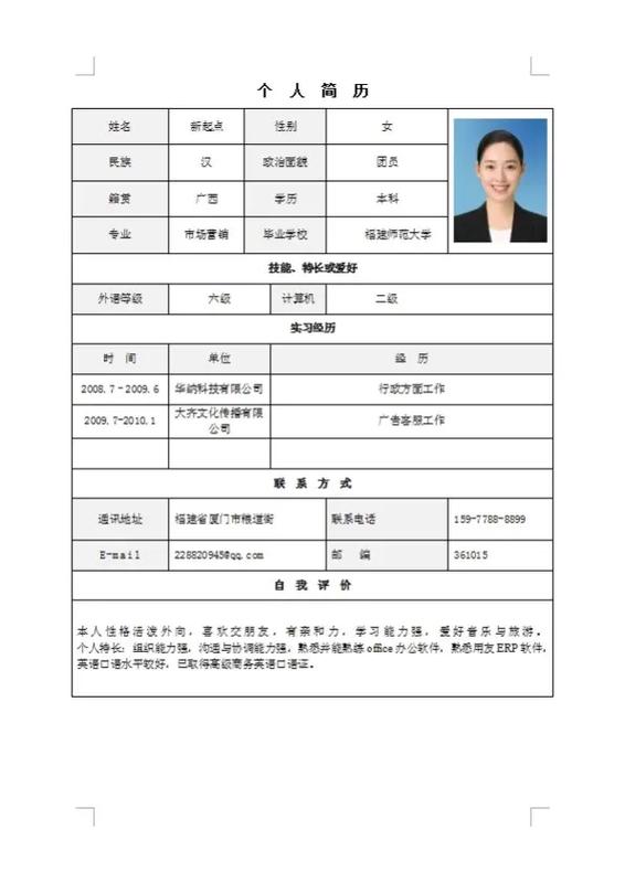 个人简历电子版填写图标