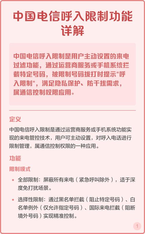 电信呼入限制是什么意思缩略图