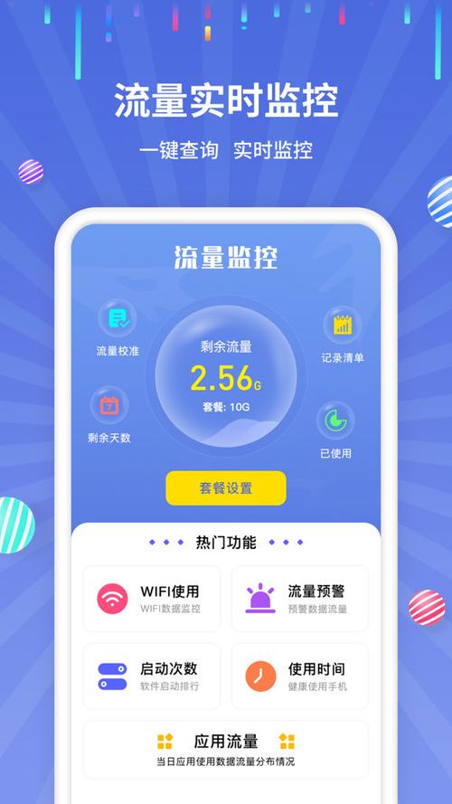安卓实时流量监控图标