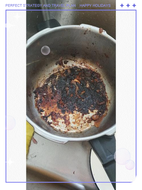 高压锅烧焦了黑垢怎么去除
