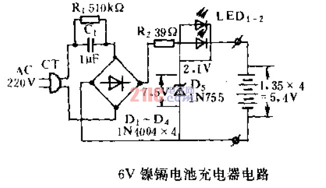 6v12v24v老式充电器接线图