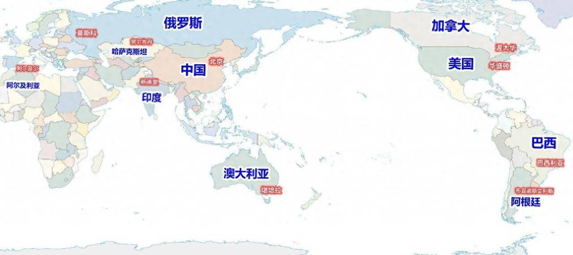 世界上国土面积最大的十个国家缩略图