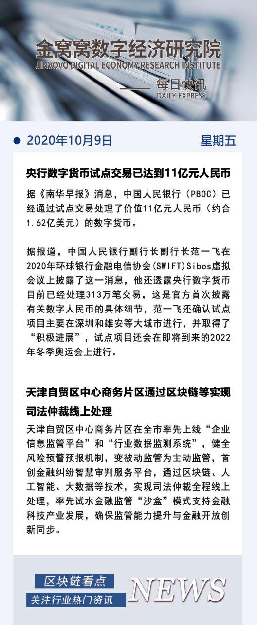 央行人民币数字货币最新消息缩略图