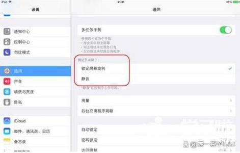 怎么让ipad锁屏不让它旋转屏幕图标