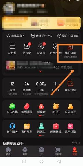 京东金融怎么查看订单图标